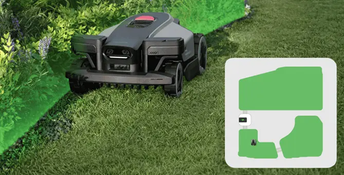 Automatické mapovanie AI bez káblov kosačky Roborock